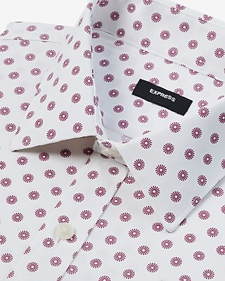 Slim Geo Wrinkle-Resistant Everyday Performance Dress Shirt