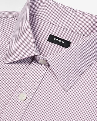 Slim Mini Windowpane Wrinkle-Resistant Everyday Performance Dress Shirt