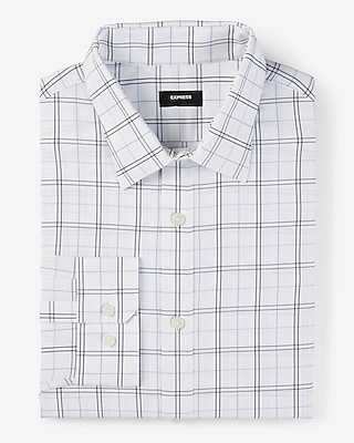 Slim Plaid Wrinkle-Resistant Everyday Performance Dress Shirt