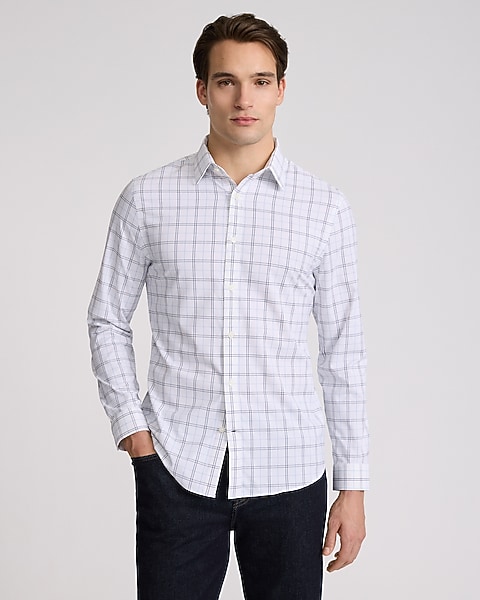check dress shirt Kimes Ranch Men's Tucco Mini Western resistant dress shirt that will keep you looking sharp from the first impression to the last handshake Navy Check Dress Shirt Men