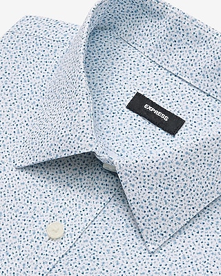 Slim Mini Floral Wrinkle-Resistant Everyday Performance Dress Shirt