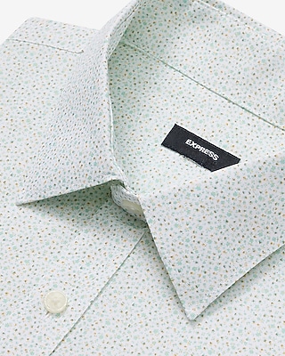 Slim Mini Floral Wrinkle-Resistant Everyday Performance Dress Shirt