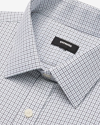 Slim Mini Plaid Wrinkle-Resistant Everyday Performance Dress Shirt