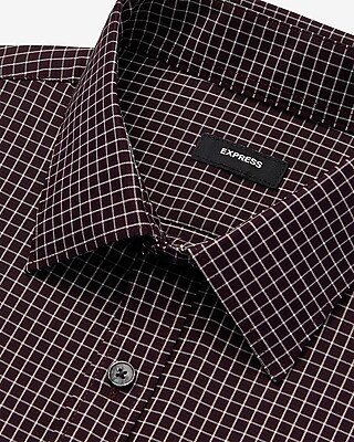 Slim Mini Plaid Wrinkle-Resistant Everyday Performance Dress Shirt