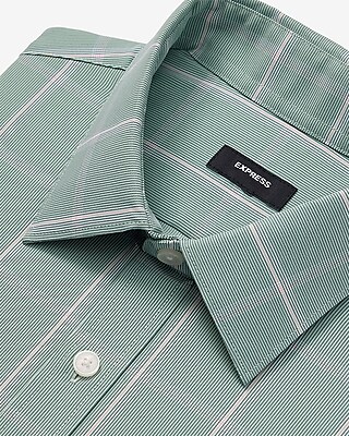 Slim Striped Plaid Wrinkle-Resistant Everyday Performance Dress Shirt