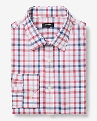 Classic Plaid Wrinkle-resistant Everyday Performance Dress Shirt