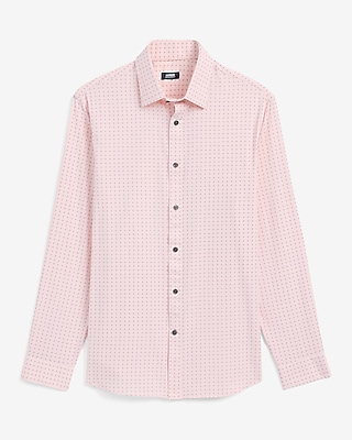 Slim Tile Dots Wrinkle-Resistant Everyday Performance Dress Shirt