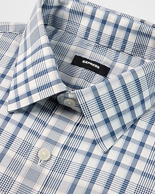 Slim Plaid Wrinkle-Resistant Everyday Performance Dress Shirt