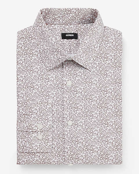 Buy Grey & White Digital Print Slim Fit Casual Shirt Online at