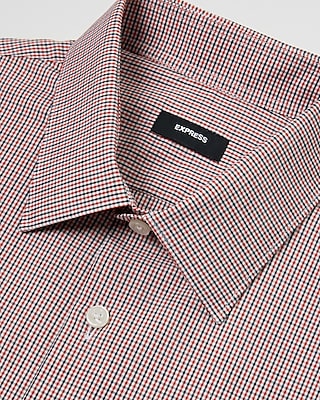 Slim Mini Plaid Stretch 1MX Dress Shirt