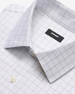 Slim Grid Cotton Stretch 1MX Dress Shirt