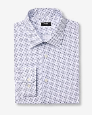 Slim Geo Print Cotton Stretch 1MX Dress Shirt - thumbnail 3
