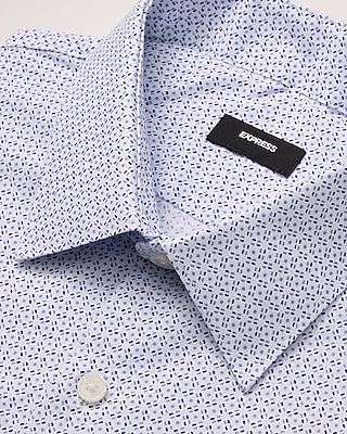 Slim Geo Print Cotton Stretch 1MX Dress Shirt - thumbnail 4