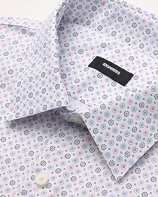 Slim Geo Print Cotton Stretch 1MX Dress Shirt - thumbnail 6