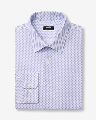 Slim Geo Print Cotton Stretch 1MX Dress Shirt - thumbnail 7