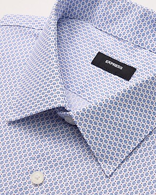 Slim Geo Print Cotton Stretch 1MX Dress Shirt - thumbnail 8