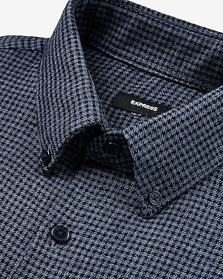 Extra Slim Gingham Stretch Flannel 1MX Dress Shirt