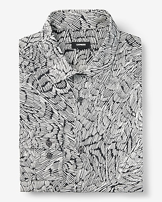 Slim Abstract Stretch 1MX Dress Shirt