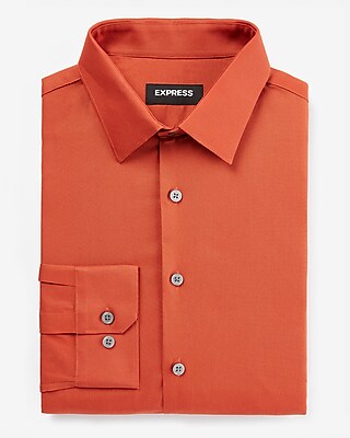 slim fit dress slacks VANNUCCI Milano Orange Masters of Linen Dress Shirt EU S NEW US 15