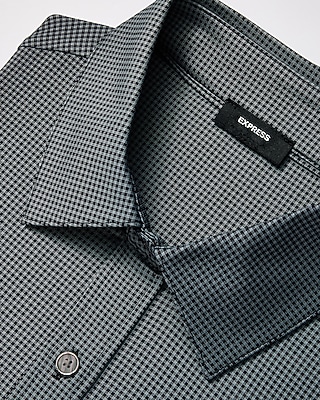 Slim Mini Gingham Wrinkle-Resistant Everyday Performance Dress Shirt