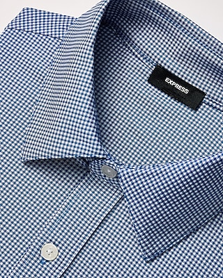 Slim Mini Gingham Wrinkle-Resistant Everyday Performance Dress Shirt