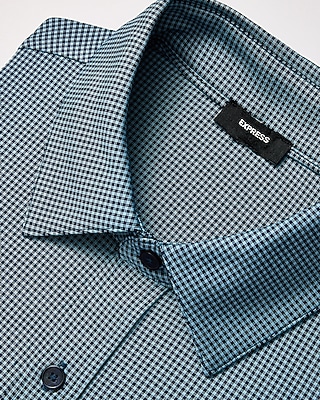 Slim Mini Gingham Wrinkle-Resistant Everyday Performance Dress Shirt
