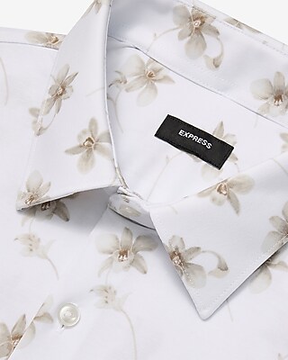 Slim Single Floral Modern Tech 1MX Dress Shirt