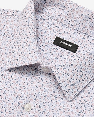 Slim Mini Ditzy Floral Modern Tech 1MX Dress Shirt