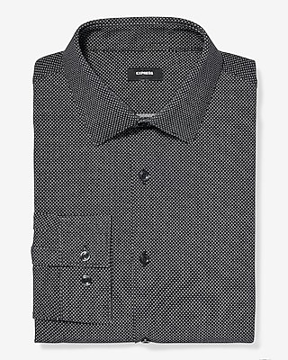 Slim Mini Dot Stretch Modern Tech 1mx Dress Shirt
