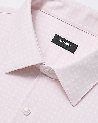 Slim Geo Floral Stretch Modern Tech 1MX Dress Shirt