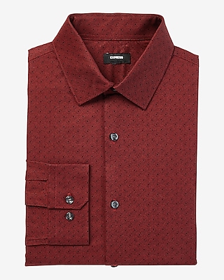 Slim Geo Twist Print Stretch 1MX Dress Shirt