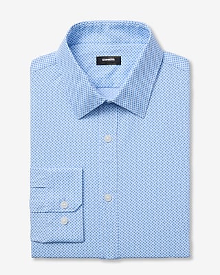 Classic Geo Wrinkle-resistant Everyday Performance Dress Shirt