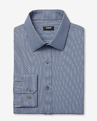 Slim Mini Geo Floral Wrinkle-Resistant Everyday Performance Dress Shirt