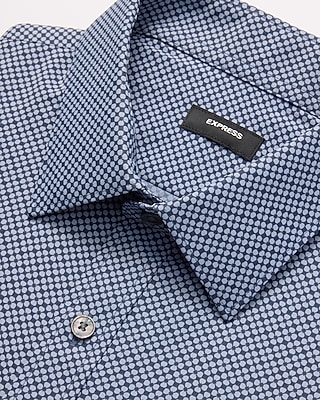 Slim Mini Geo Floral Wrinkle-Resistant Everyday Performance Dress Shirt