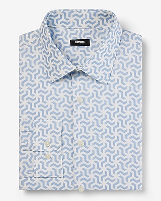 Extra Slim Abstract Geo Stretch 1MX Dress Shirt