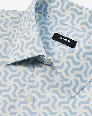 Extra Slim Abstract Geo Stretch 1MX Dress Shirt