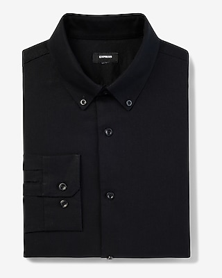 Slim Solid Stretch Linen-Blend 1MX Dress Shirt