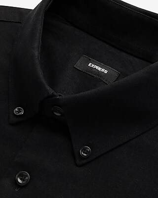 Slim Solid Stretch Linen-Blend 1MX Dress Shirt