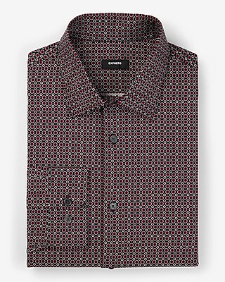 Slim Mini Geo Stretch 1MX Dress Shirt