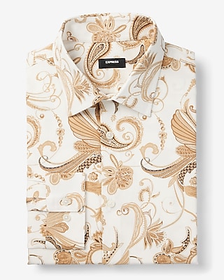 Slim Paisley Twill Stretch 1MX Dress Shirt