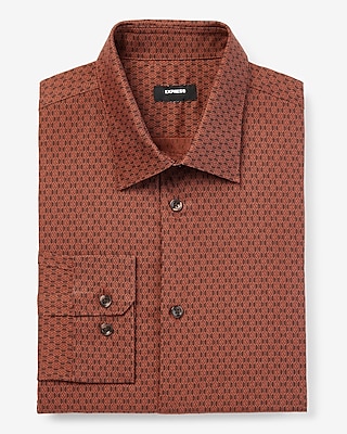 Slim Geo Print Stretch 1MX Dress Shirt