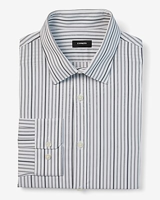 Classic Striped Wrinkle-Resistant Everyday Performance Dress Shirt