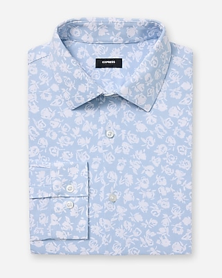 Extra Slim Mini Floral Stretch Modern Tech 1MX Dress Shirt