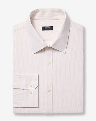 Slim Mini Striped Textured Linen-Blend Stretch Dress Shirt