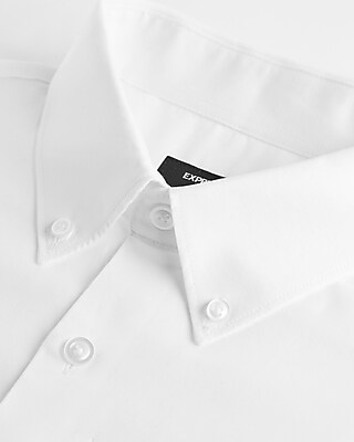 Slim Solid Stretch Pinpoint Oxford 1mx Dress Shirt | Express