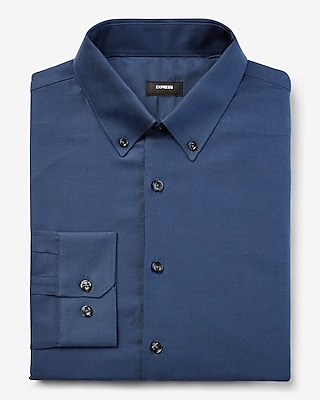 Slim Solid Stretch Pinpoint Oxford 1MX Dress Shirt