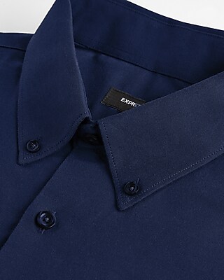 Slim Solid Stretch Pinpoint Oxford 1MX Dress Shirt - thumbnail 8