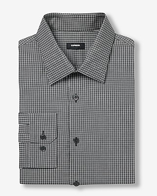 Extra Slim Mini Plaid Stretch 1MX Dress Shirt