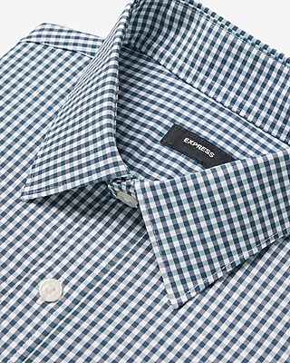 Classic Gingham Wrinkle-Resistant Everyday Performance Dress Shirt