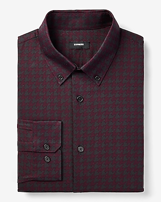 classic houndstooth stretch 1mx dress shirt